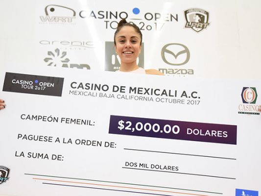 Paola Longoria Casino Open 2017 Racquetball Champion