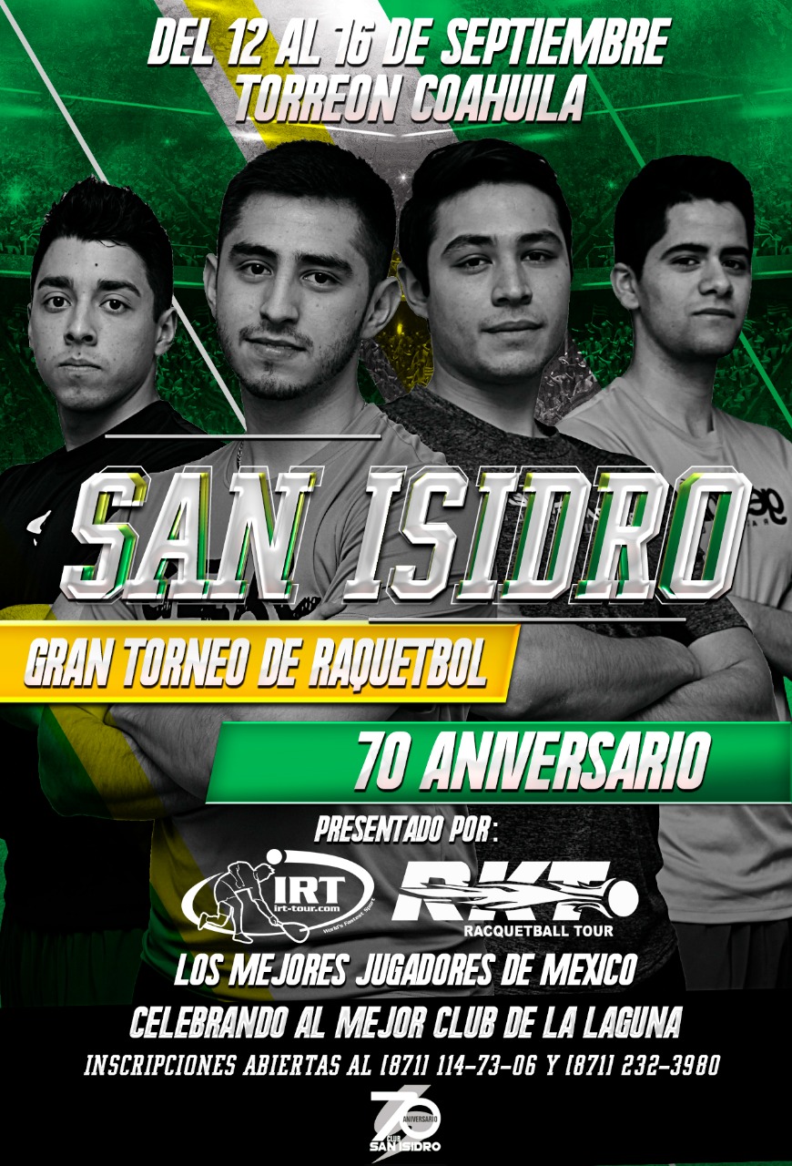 San Isidro 70th Anniversary Racquetball Tournament