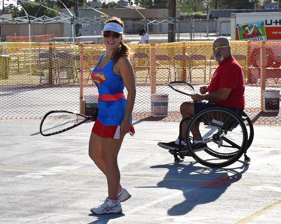 Vicki Onesti And Dave V Military Racquetball Rehabilitation Event