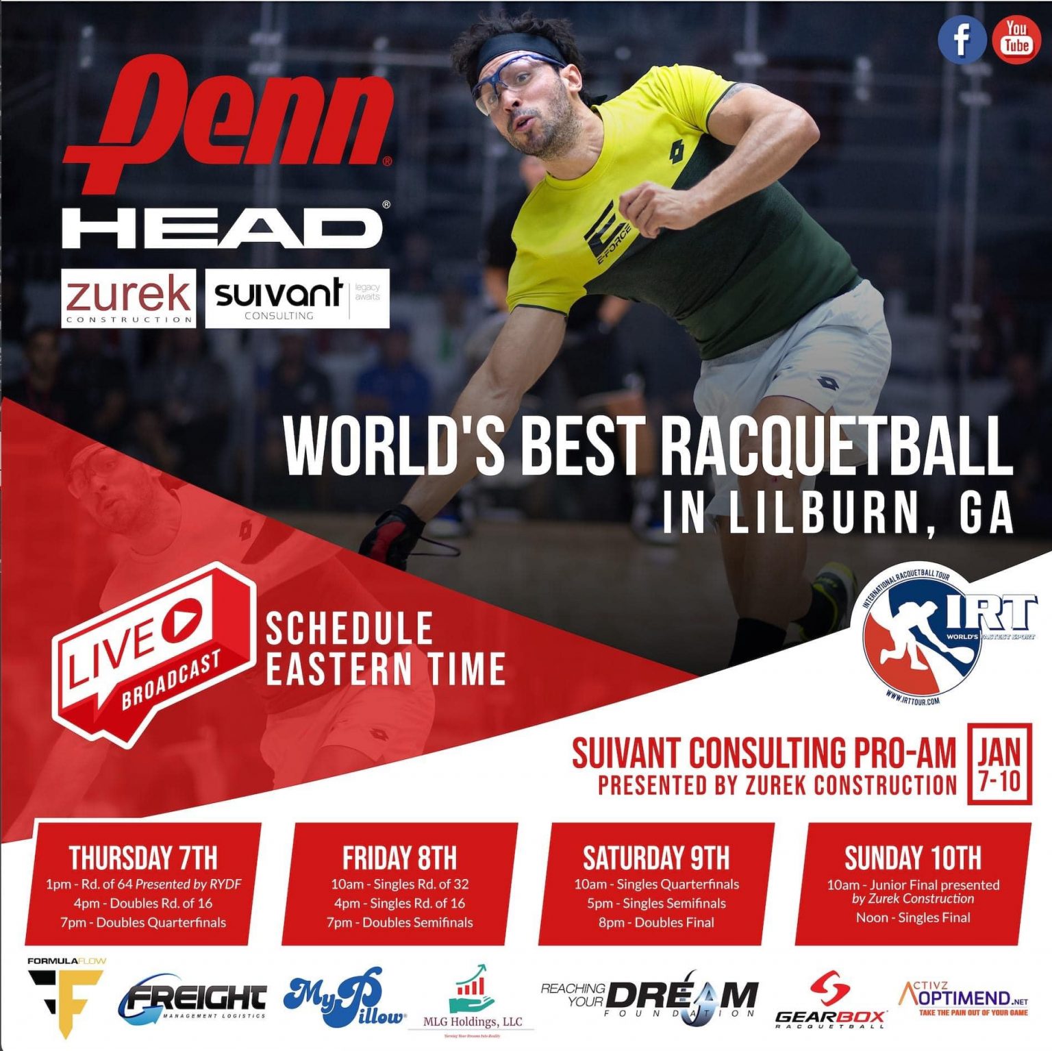 2021 IRT Suivant Consulting ProAm Atlanta Daily Racquetball